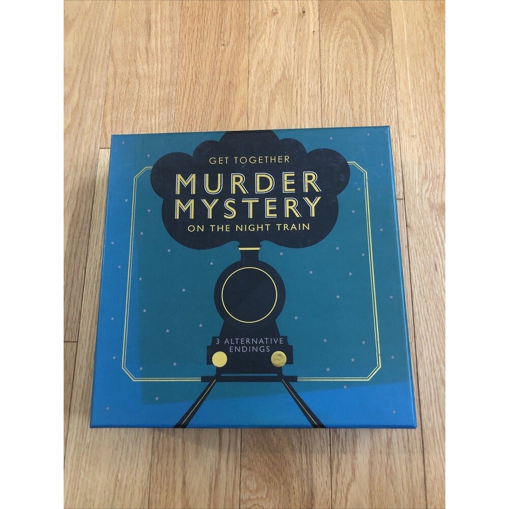 Murder Mystery Get Together On The Night Train Board Game Brand New Open Box UK